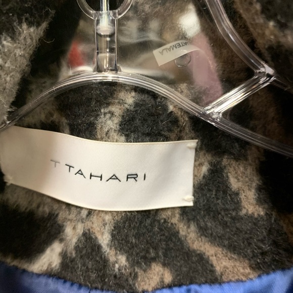 T Tahari Leopard Wrap Coat - Picture 8 of 8